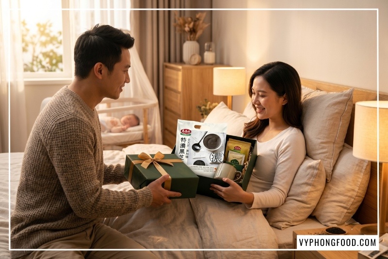 Bột mè đen cho phụ nữ sau sinh Greenmax Đài Loan nhập khẩu chính ngạch giúp kích sữa và ngừa táo bón hiệu quả có thể thay thế cho sữa bầu