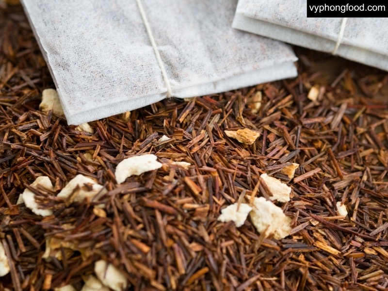 Ảnh minh họa Hồng trà rooibos Nam Phi túi lọc, trà thảo mộc không caffeine, ít tannin, giàu chất chống oxy hóa, hỗ trợ giấc ngủ, sức khỏe tim mạch và kiểm soát đường huyết.
