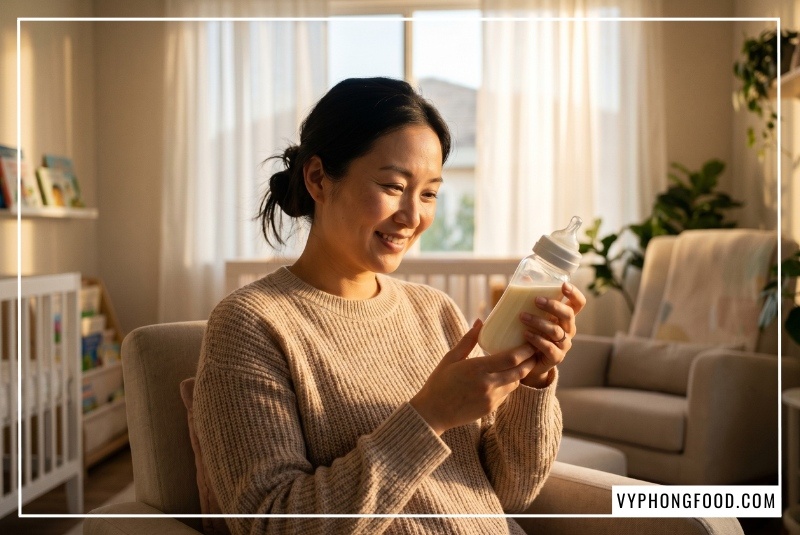 Hướng dẫn cách dùng bột mè đen lợi sữa cho phụ nữ sau sinh cùng bột ngũ cốc dinh dưỡng từ mè đen và các loại hạt Greenmax Đài Loan giúp sữa đặc sánh, thơm ngậy.