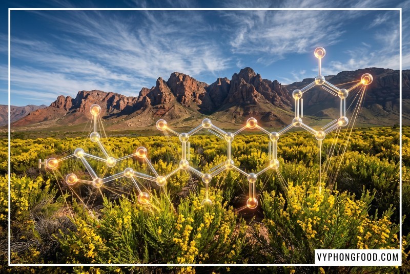 Ly trà rooibos nam phi túi lọc African Dawn thơm ấm giúp giảm cholesterol xấu và bảo vệ hệ tim mạch bền vững theo nghiên cứu lâm sàng của Đại học CPUT được phân phối chính hãng bởi Vy Phong Food.