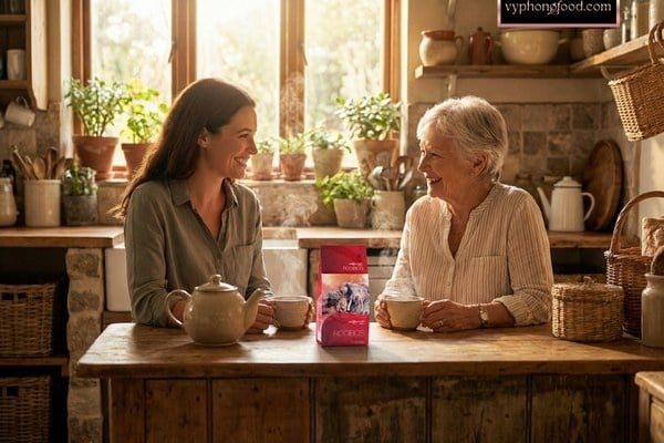 African Dawn South African Rooibos herbal tea bags to stabilize blood pressure and support heart health for seniors and office workers.