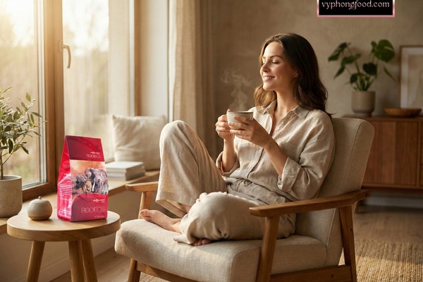 African Dawn South African Rooibos herbal tea bags to stabilize blood pressure and support heart health for seniors and office workers.