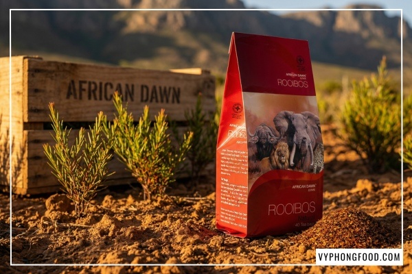 Trà rooibos túi lọc African Dawn giàu chất chống oxy hóa aspalathin giúp ngăn ngừa lão hóa và tăng cường miễn dịch cung cấp bởi vyphongfood.com