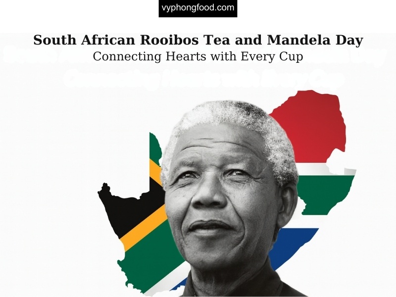 South African Rooibos tea on Nelson Mandela Day, symbolizing culture, connection, fairtrade, and health benefits of herbal tea for better sleep and wellness.