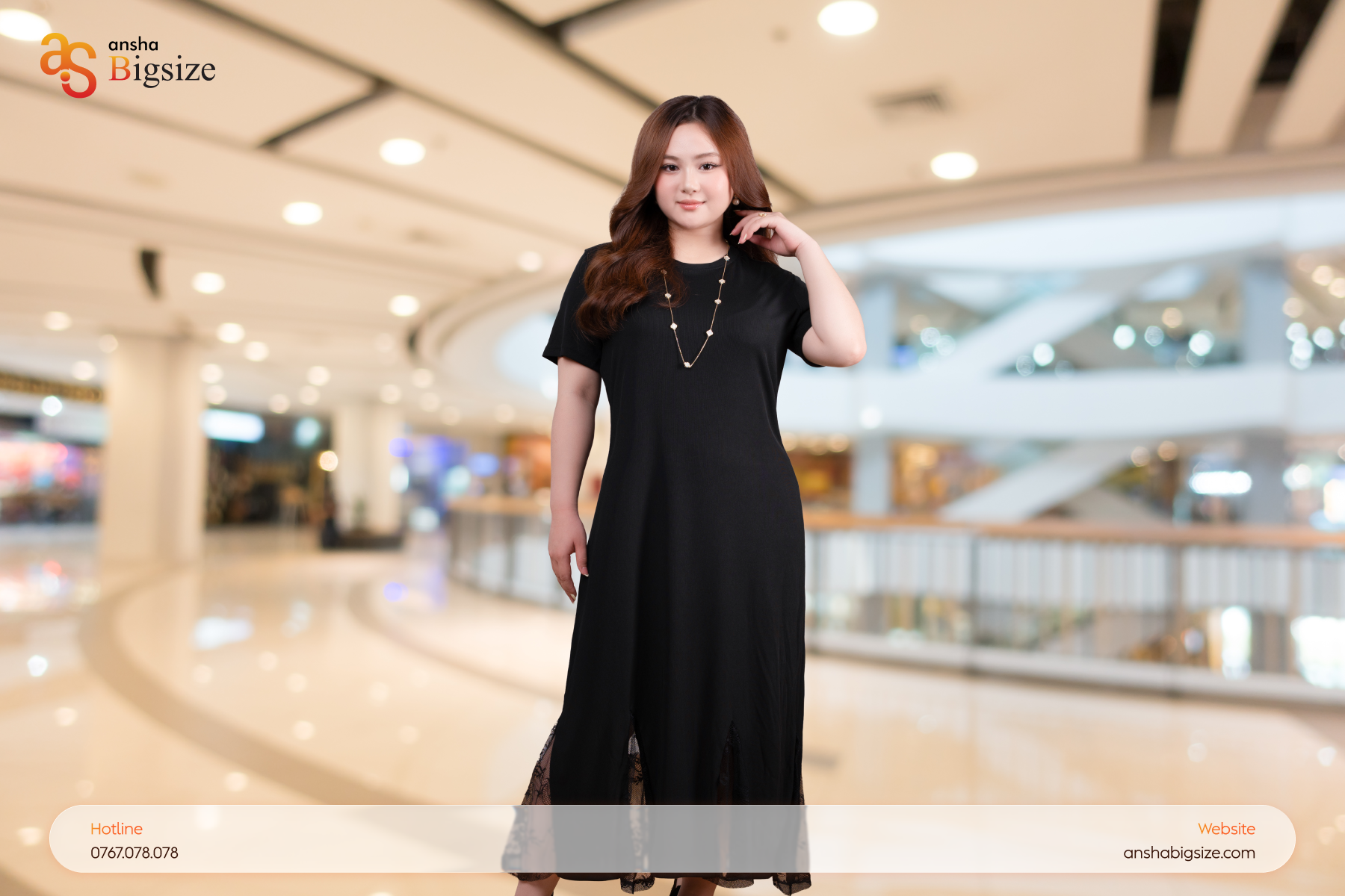 Đầm suông phối ren