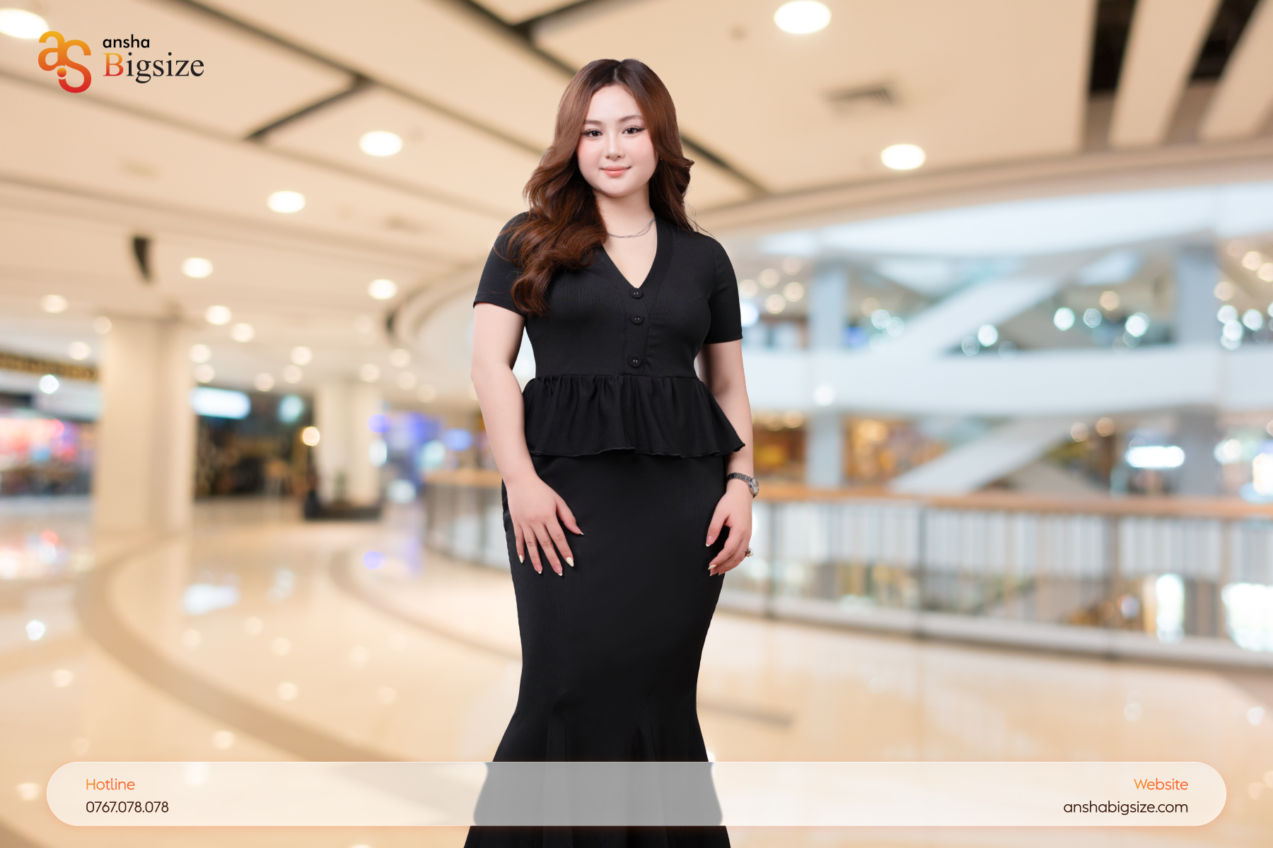 Đầm peplum đuôi cá