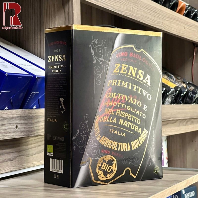 Rượu Vang Bịch Ý Zensa Primitivo Organic Puglia IGT