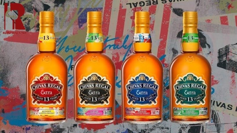 Các mẫu rượu Chivas 13