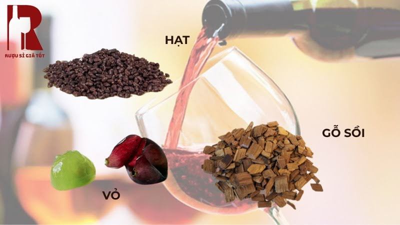 Cấu tạo rượu vang đỏ