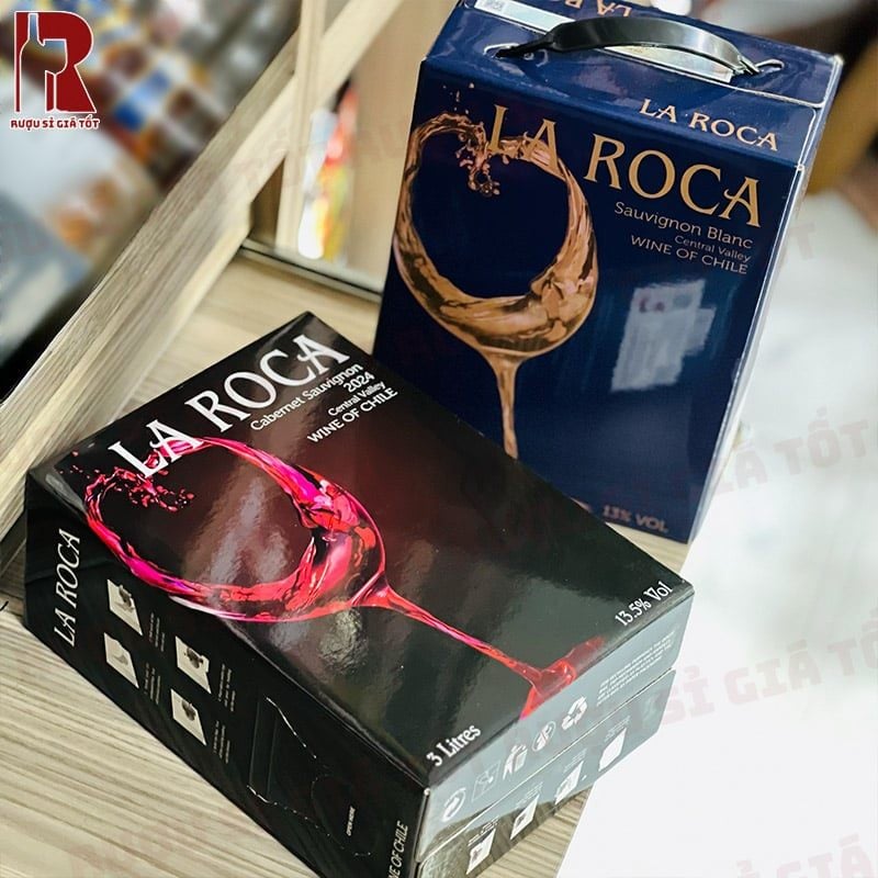 Rượu Vang Bịch Chile La Roca Sauvignon Blanc Trắng