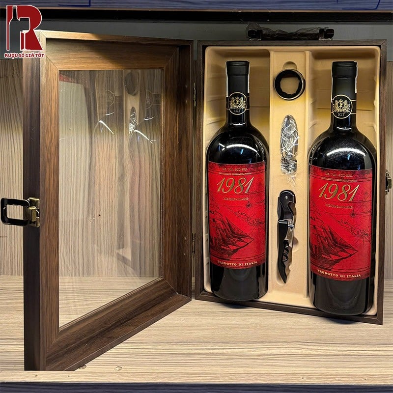 Hộp Quà Tết Rượu Vang 1981 16 Độ Negroamaro - Giá 1,020,000₫ tại Rượu Sỉ Giá Tốt