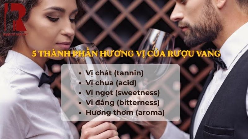 Hương vị rượu vang đỏ