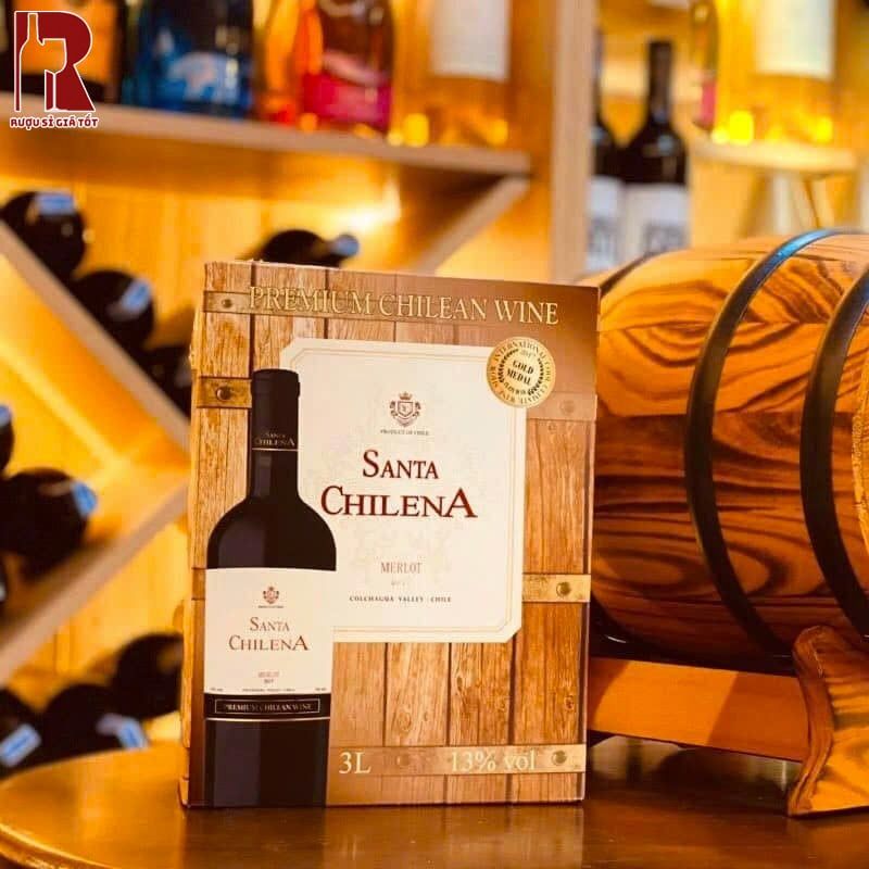 Rượu Vang Bịch Chile Santa Chilena Merlot 3L