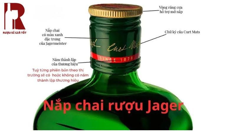 Quan sát một số điểm trên phần nắp chai có thể giúp bạn phân biệt thật giả