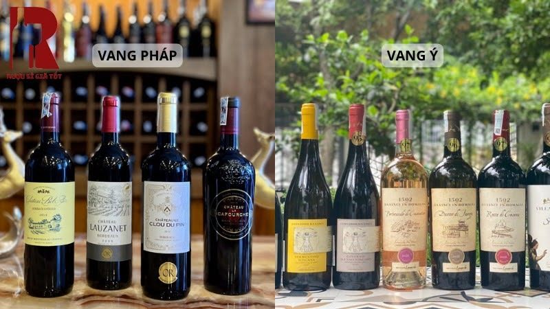 Vang Ý vs Vang Pháp