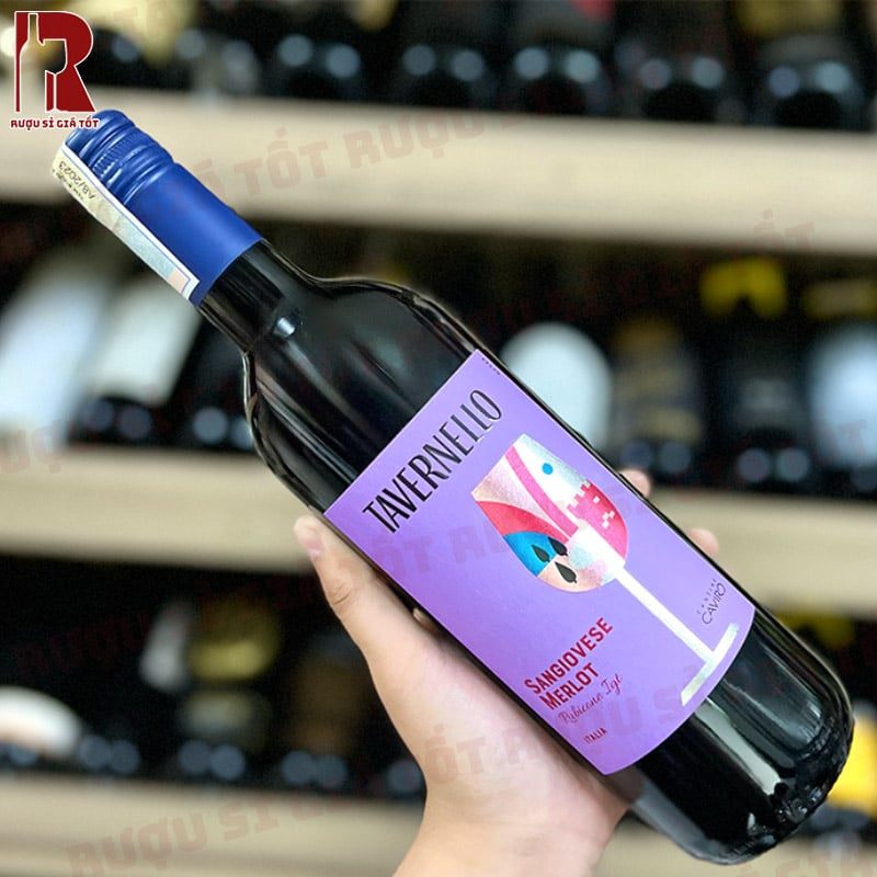 Rượu vang Ý đỏ Tavernello Montepulciano D'Abruzzo
