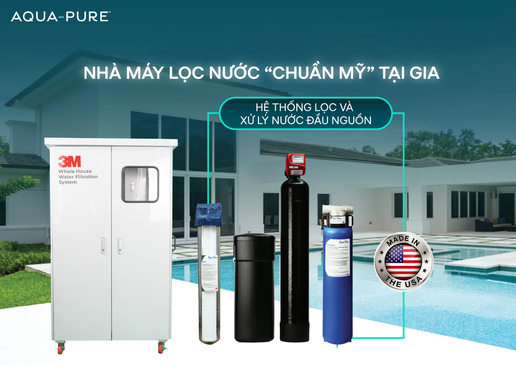 Hệ thống lọc tổng biệt thự cao cấp 3M Aquapure Mỹ