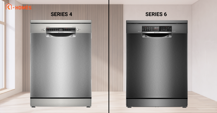 So sánh máy rửa chén Bosch Series 4 và Series 6