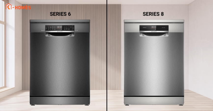 So sánh máy rửa chén Bosch Series 6 và Series 8
