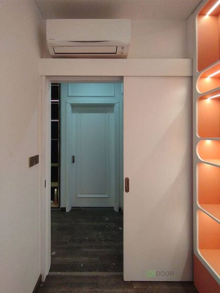 Cửa lùa gỗ công nghiệp