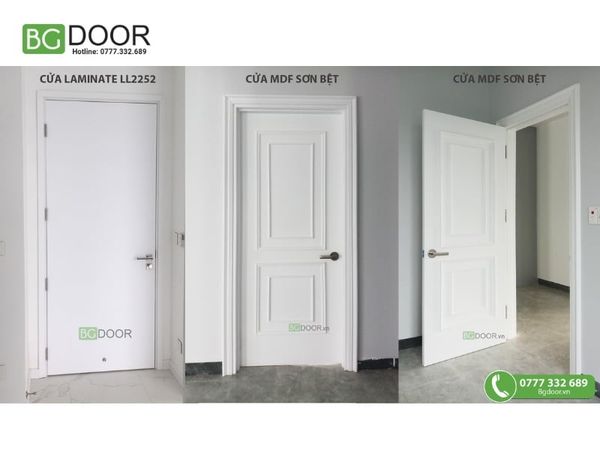 cửa gỗ MDF phủ Melamine