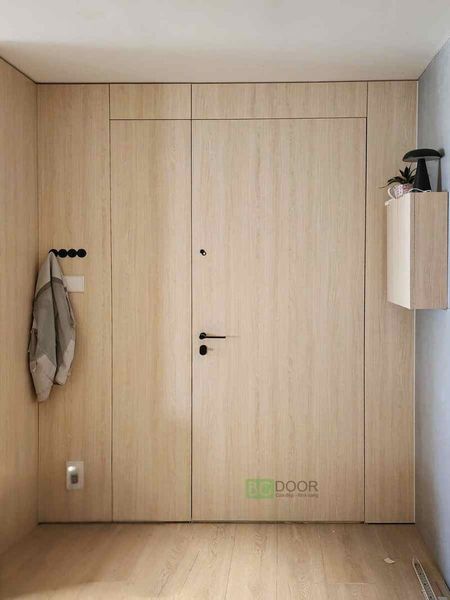 Cửa gỗ ngăn phòng được làm từ gỗ ván ép Plywood