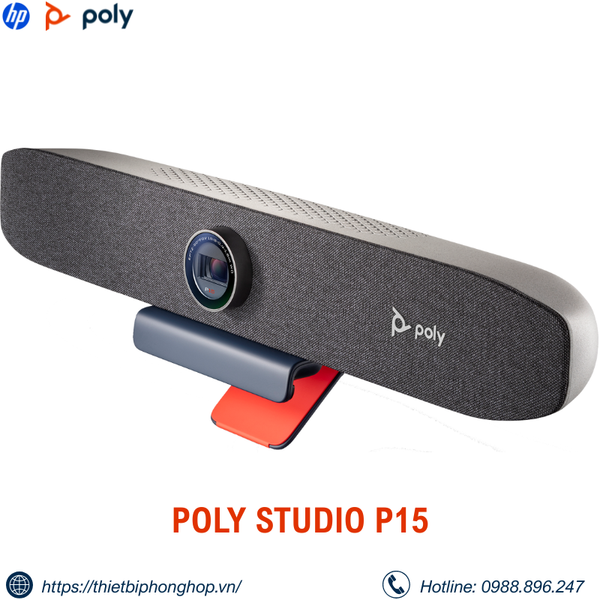 P15 Camera Rear Poly Studio P15 - Camera hội nghị 4K “All-in-One” cho họp trực tuyến ...