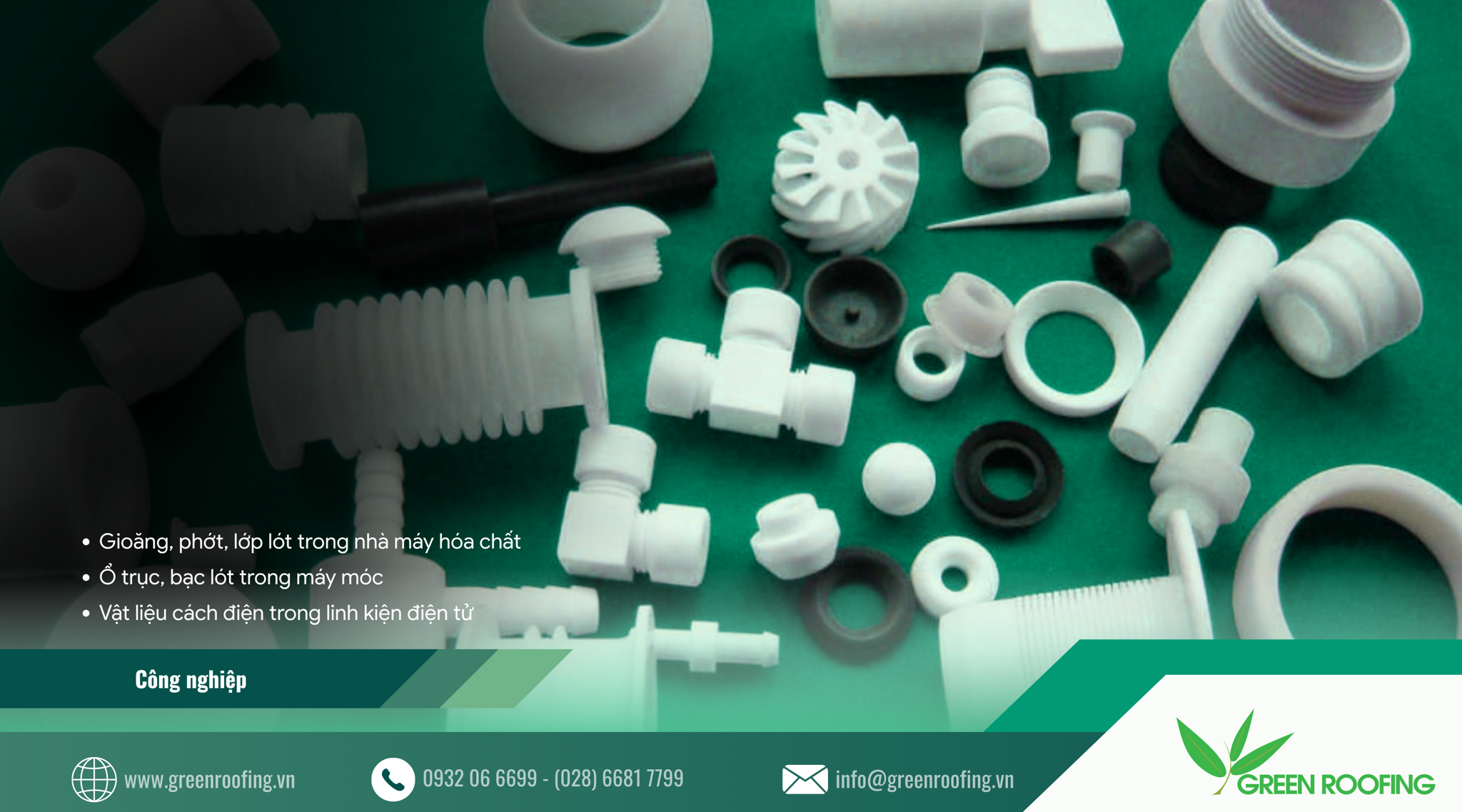 ứng dụng nhựa ptfe trong công nghiệp