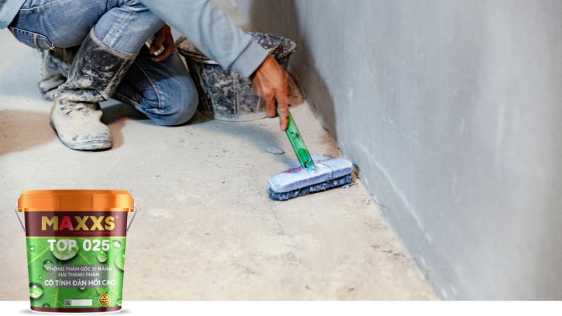 ve sinh be mat truoc khi son chong tham