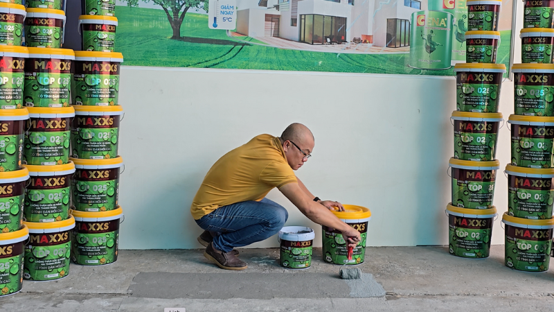 thi cong son chong tham bang rulo