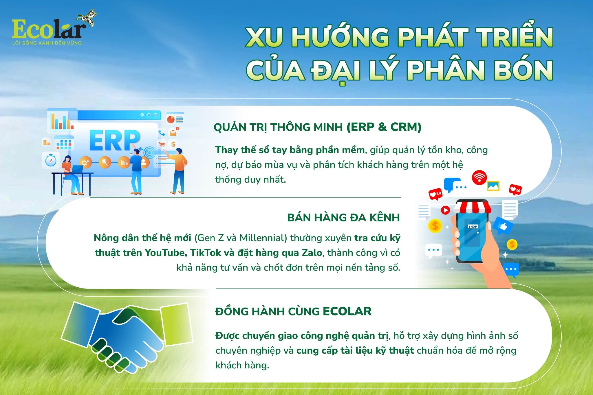 xu hướng phát triển của đại lý phân bón