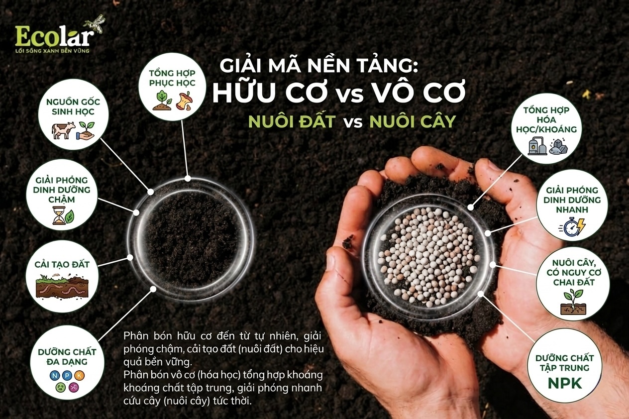 Giải Mã Nền Tảng: Phân Bón Hữu Cơ Là Gì và Phân Bón Vô Cơ Là Gì?