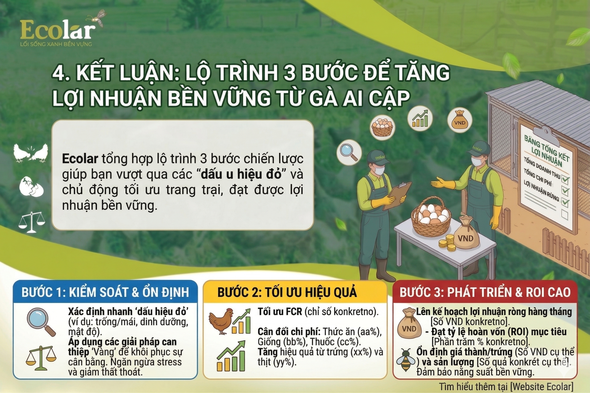 Lộ Trình 3 Bước Để Tăng Lợi Nhuận Bền Vững Từ Gà Ai Cập