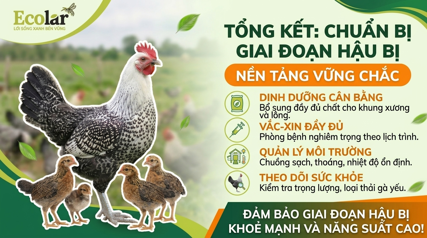 Nền Tảng Vững Chắc Để Chuẩn Bị Cho Giai Đoạn Gà Hậu Bị