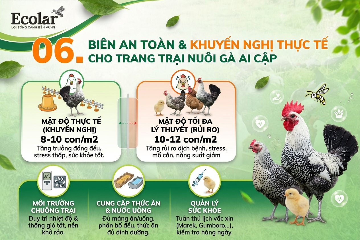 Biên an toàn và khuyến nghị thực tế để áp dụng tại trang trại