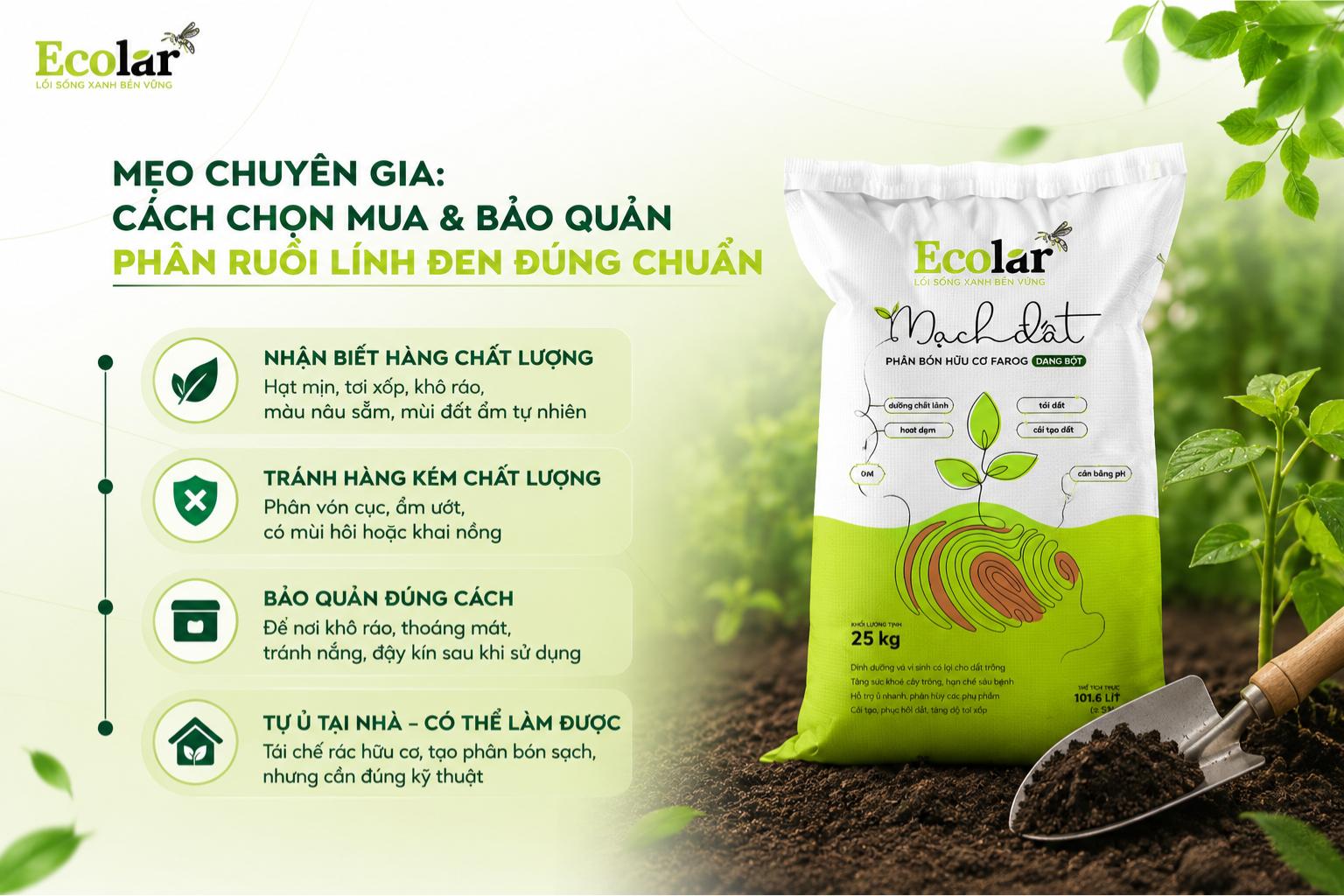 Mẹo Chuyên Gia: Cách Chọn Mua và Bảo Quản Phân Ruồi Lính Đen Đúng Chuẩn