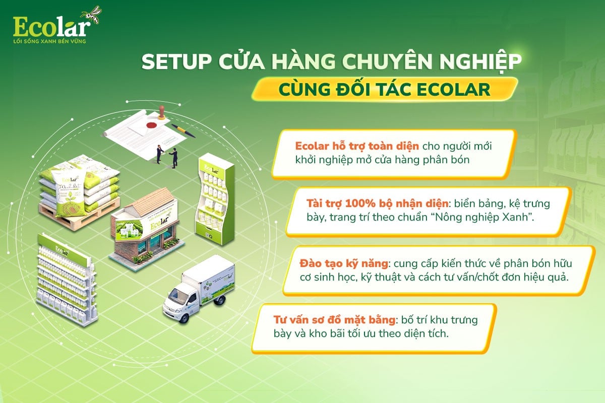 set up cửa hàng cùng ecolar