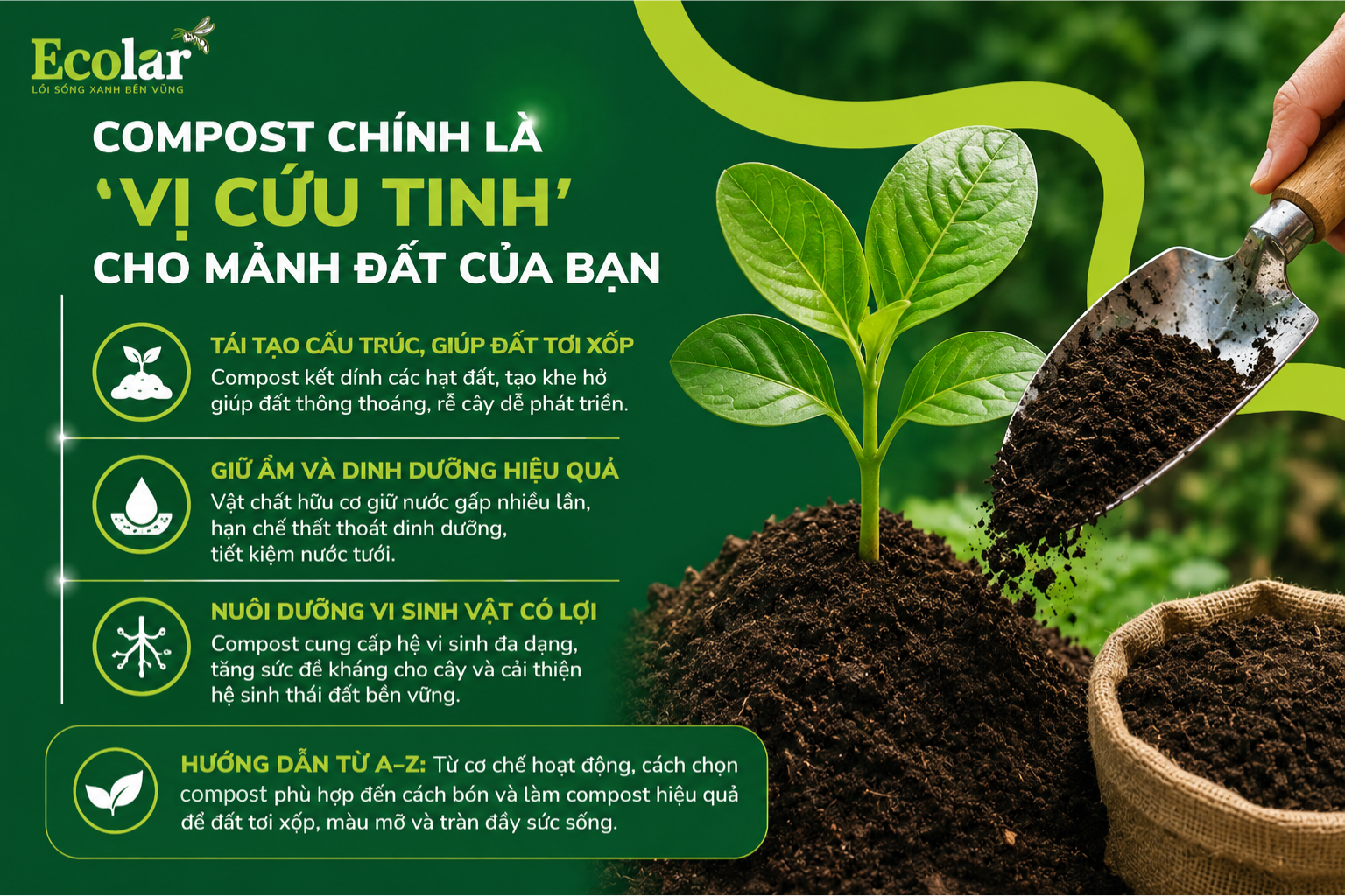 Câu Trả Lời Chắc Chắn: Compost Chính Là 'Vị Cứu Tinh' Cho Mảnh Đất Của Bạn