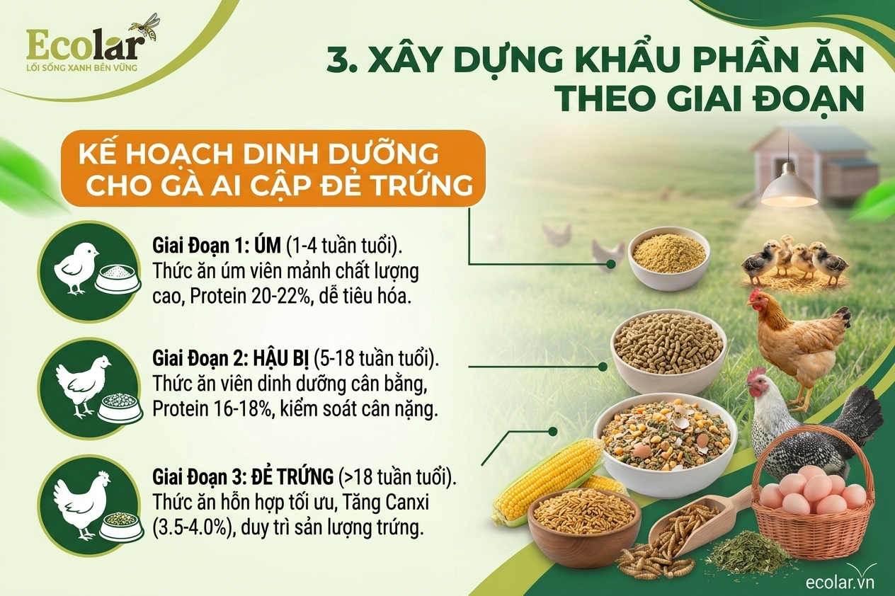 Xây Dựng Khẩu Phần Ăn Theo Từng Giai Đoạn Phát Triển