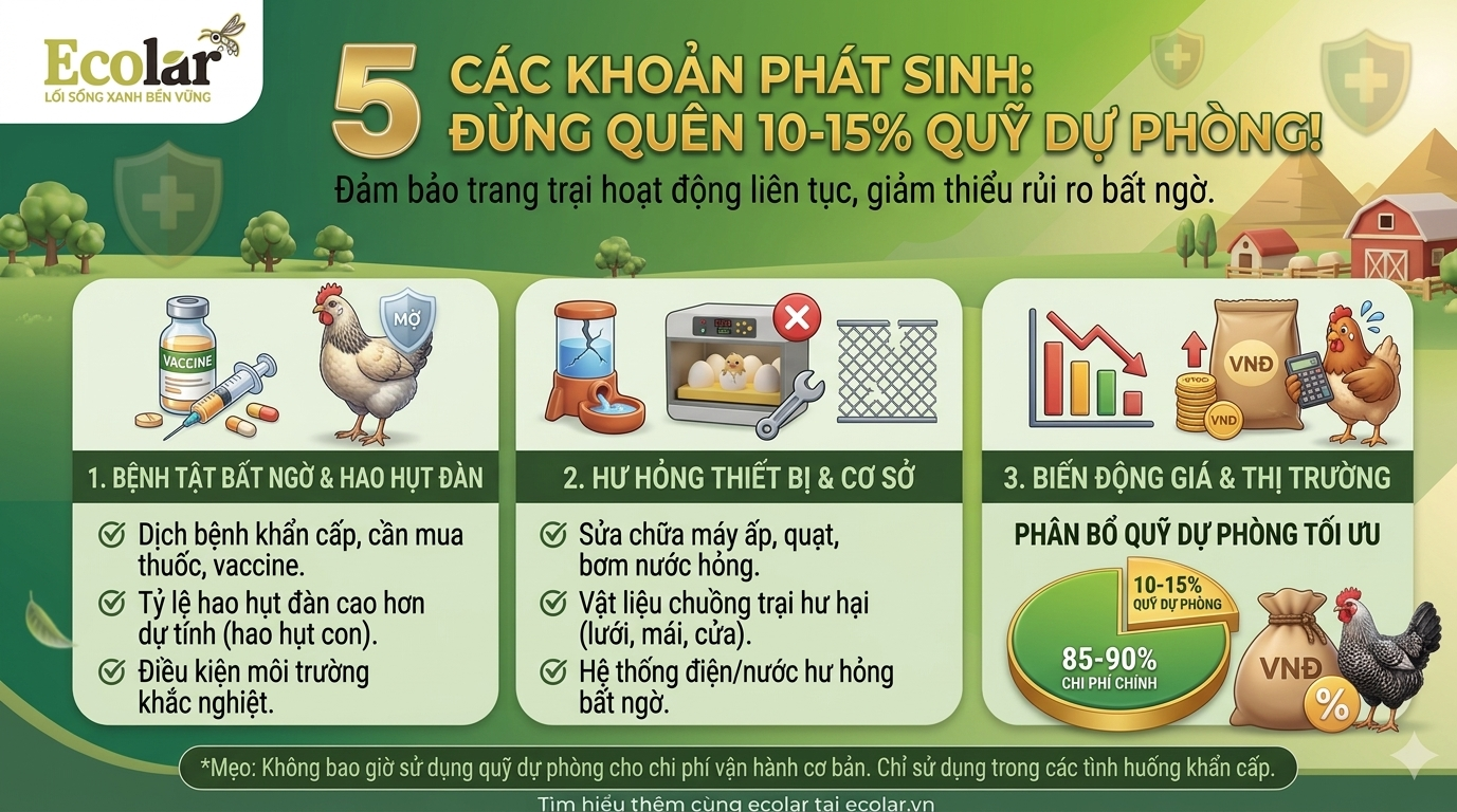 Đừng Quên 10-15% Quỹ Dự Phòng!