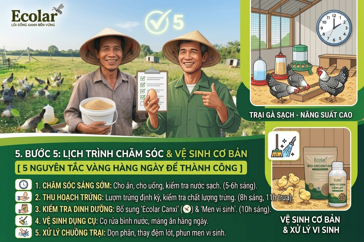 Thiết Lập Quy Trình Chăm Sóc & Vệ Sinh Cơ Bản Hàng Ngày