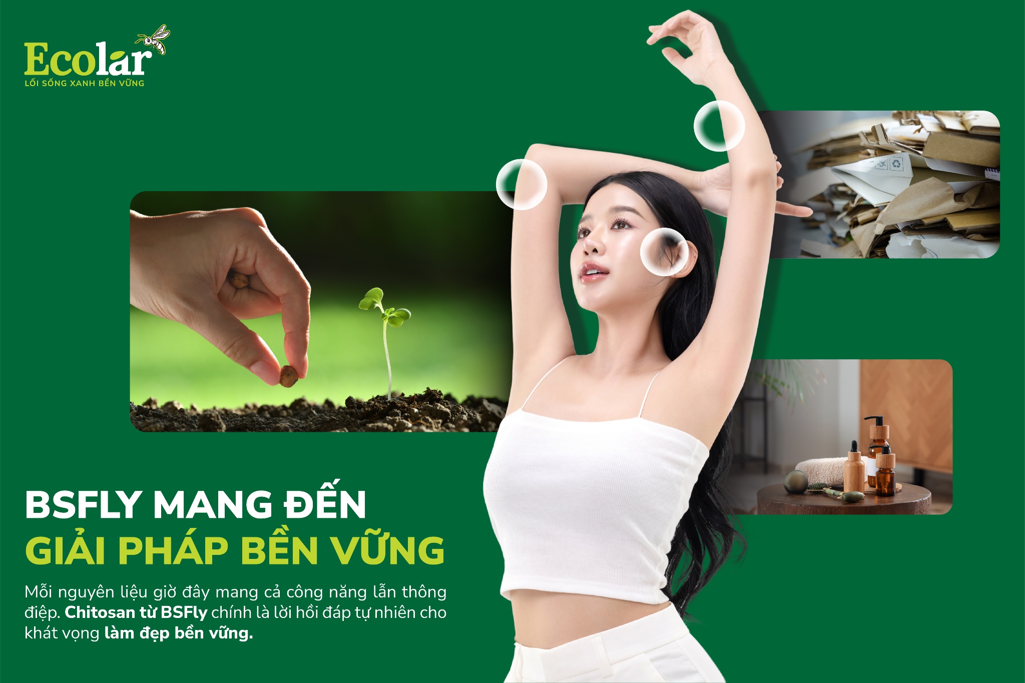 BSFly mang đến giải pháp làm đẹp không gây tổn hại đến hệ sinh thái