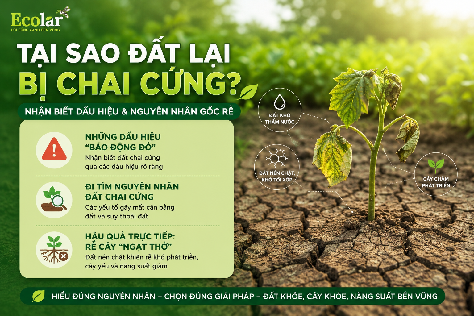 Tại Sao Đất Lại Bị Chai Cứng? Nhận Biết Dấu Hiệu & Nguyên Nhân Gốc Rễ