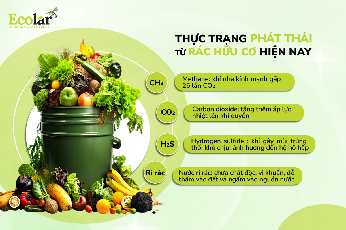 Thực trạng phát thải từ rác hữu cơ hiện nay