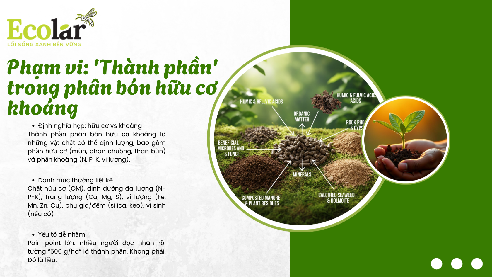 thành phần phân bón hữu cơ