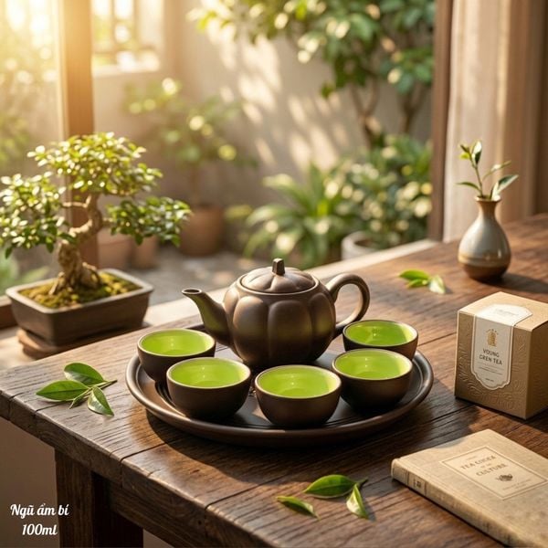 Bộ âm trà đất nung Bát Tràng