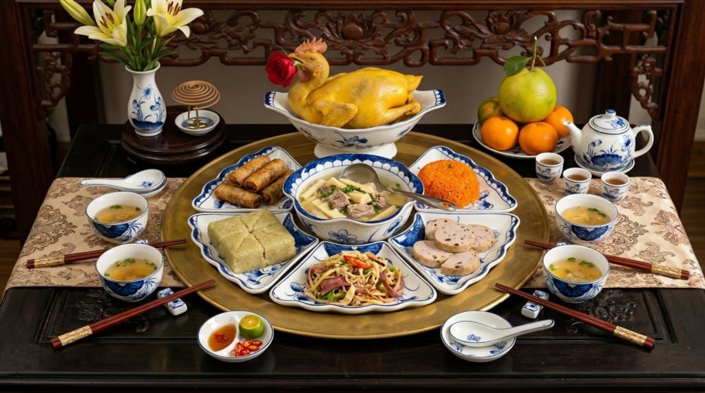 bộ bát đĩa mặt trời mâm cúng trang trong
