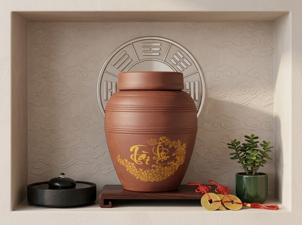 Chum sành ngâm rượu Bát Tràng cao cấp làm quà tặng tân gia.