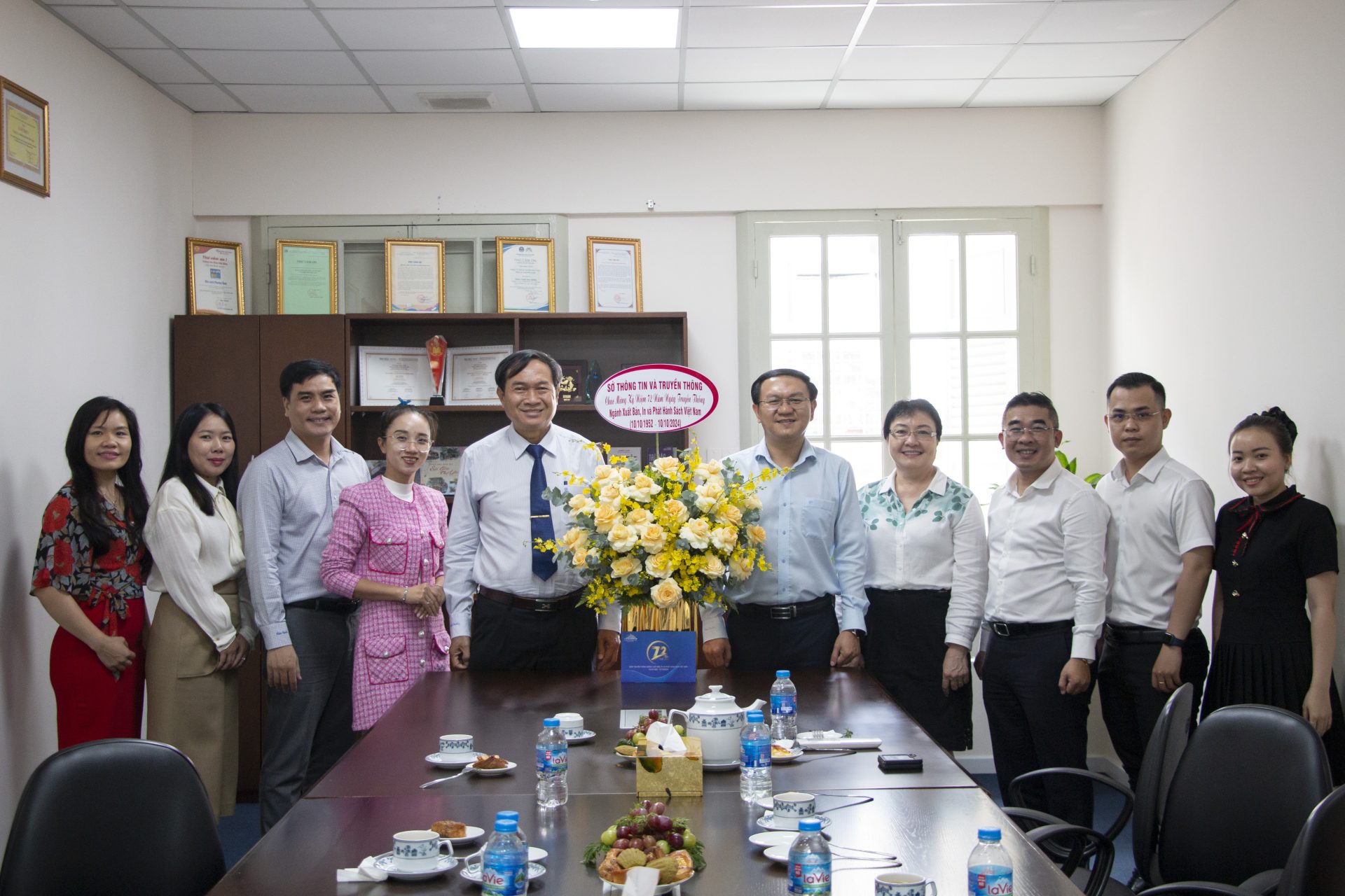 Chào mừng kỷ niệm 72 năm ngành Xuất Bản, In và Phát Hành sách Việt Nam, Phương Nam vinh dự đón tiếp Sở Thông tin và Truyền thông TP Hồ Chí Minh