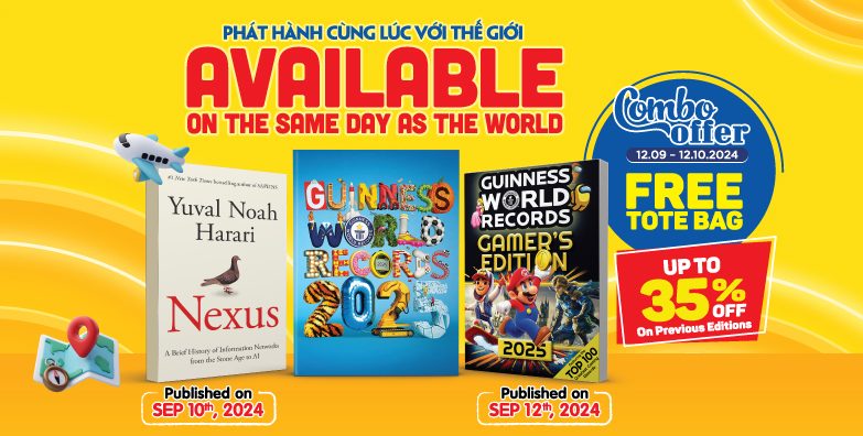 Phát hành sách Nexus và bộ đôi Guinness Worlds Record 2025 và Guinness World Records Gamer’s Edition 2025 cùng thời điểm với thế giới